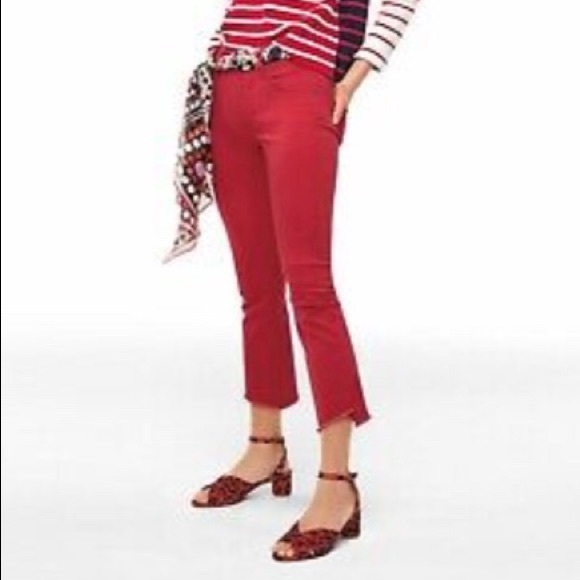 CAbi Denim - 💕HP💕NWOT Cabi High Low Crop Pants Style 5692